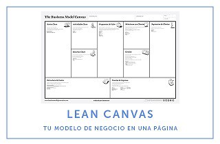 Lean Canvas: Cómo presentar tu modelo de negocio en una página.
